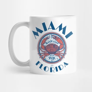 Miami, Florida, with Stone Crab on Wind Rose Mug